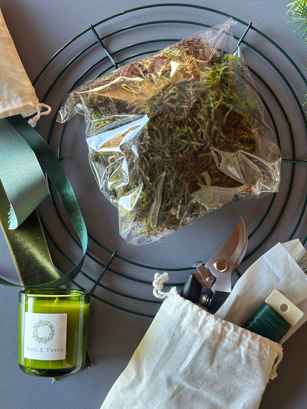 Moss & Twigs Wreath Kit